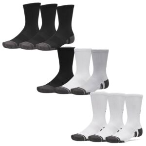 Under Armour Mens UA Performance Tech 3-Pack Wicking Durable Crew Socks