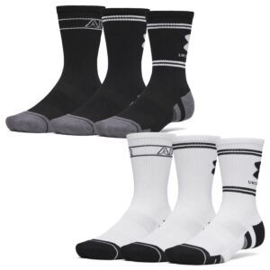 Under Armour Mens UA Performance Tech 3-Pack Wicking Breathable Crew Socks