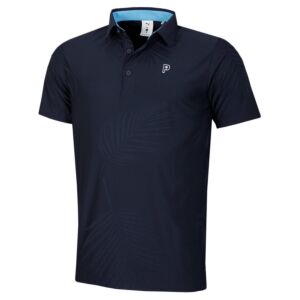 Puma Golf Mens X Ptc Jacquard Polo Shirt - Deep Navy - S