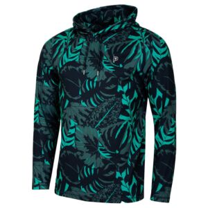 Puma Golf Mens Puma X Ptc Palm Glitch Hoodie Hoody - Navy/Green - S