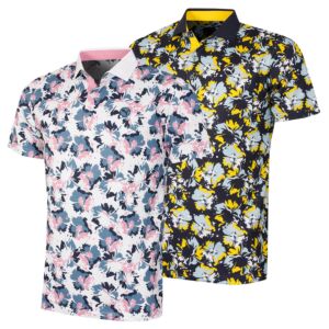 Puma Golf Mens Pique Borrego Moisture Wicking Breathable Polo Shirt