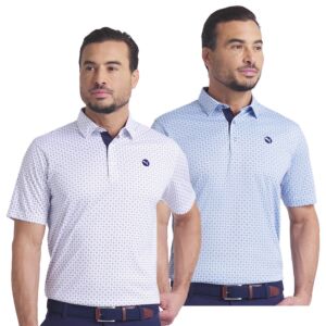 Puma Golf Mens Pure 2.0 Circle Cat 4 Way Stretch Wicking Golf Polo Shirt