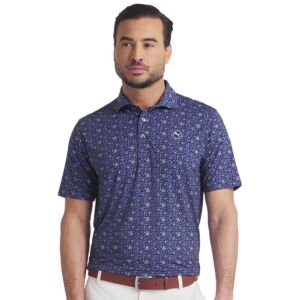 Puma Golf Mens MATTR Port Left Chest Logo Stretch Wicking Golf Polo Shirt