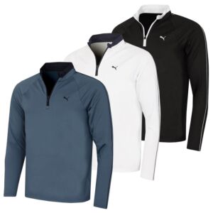 Puma Golf Mens 2026 PURE 3.0 1/4 Zip 4 Way Stretch Wicking Breathable Sweater