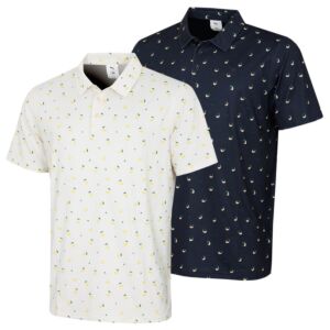 Puma Golf Mens 2026 X AP Cloudspun 4 Way Stretch Moisture Wicking Polo Shirt