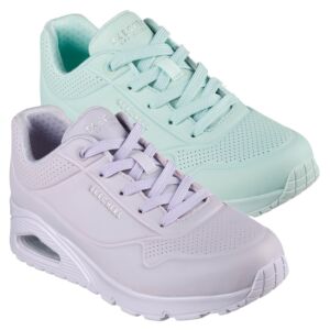 Skechers Womens Uno Stand On Air Durabuck Lace Up Fashion Trainers