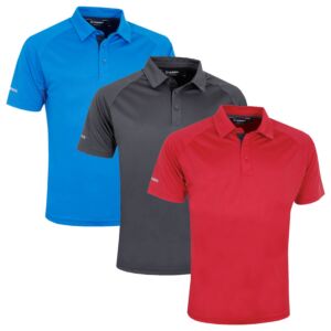 Sunice Mens Jack SPF 30+ Sun Protection Wicking Golf Polo Shirt