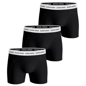 Bjorn Borg Mens Noos Contrast Solids 3 Pack Boxers