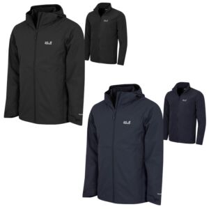 Jack Wolfskin Mens Outrovert 3in1 Waterproof Breathable Windproof Jacket