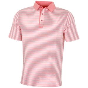 Bobby Jones Mens XH2O Fusion Feed Stripe Jersey Golf Polo Shirt