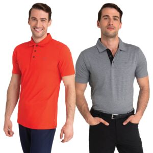 Calvin Klein Mens Breeze Moisture Wicking Lightweight Polo Shirt