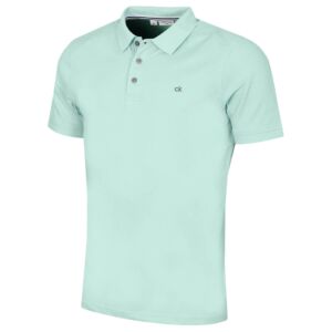 Calvin Klein Mens Campus 3 Button Polo Shirt - Aqua - L