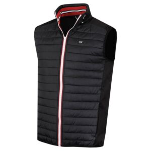 Calvin Klein Mens Hybrid Insulate Gilet - Black/Red - L