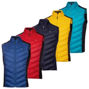 Calvin Klein Mens Frontera Moisture Wicking Full Zip Hybrid Golf Gilet