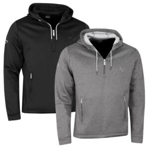 Callaway Golf Mens Aquapel SwingTech Thermal 1/2 Zip Hoody