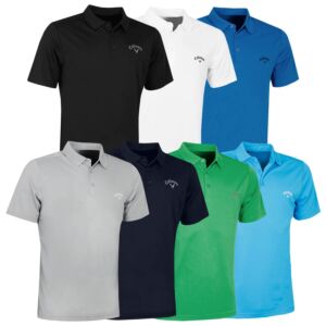 Callaway Mens Tournament Opti-Dri Left Chest Logo Golf Polo Shirt