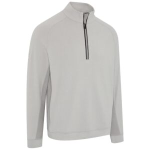 Callaway Golf Mens Brushed Rib 1/4 Zip Pullover Thermal Opti-Dri Sweater