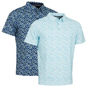 Callaway Golf Mens Kaleidoscope Chev Moisture Wicking Golf Polo Shirt