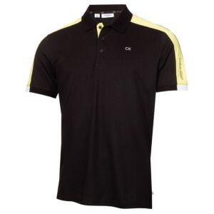 Calvin Klein Mens Miles Moisture Wicking Sustainable Golf Polo Shirt