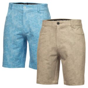 Calvin Klein Mens Printed Genius Four Way Stretch Breathable Golf Shorts