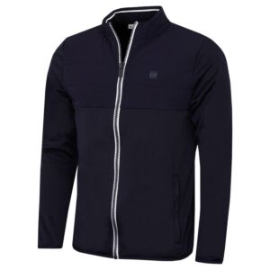 Calvin Klein Mens Atlantic Hybrid Stretch Insulated Full Zip Golf Sweater