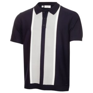 Calvin Klein Mens Monard Knitted Easy Care Soft Feel Golf Polo Shirt