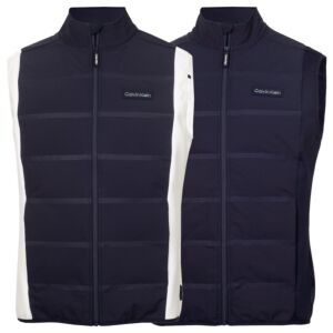 Calvin Klein Mens Manning Performance Insulated Full Zip Golf Gilet