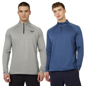 Castore Mens Softshell Tech Half Zip 2 Way Stretch Breathable Jacket