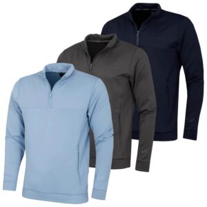 Castore Mens Scuba 1/4 Zip Water Resistant Lightweight Golf Sweater