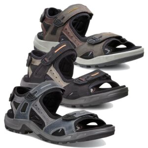 Ecco Mens 2026 Offroad Nubuck Yak Leather Lightweight Supportive Sandals