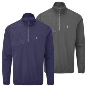 Farah Mens Abbott Water Repellent Windproof Lightweight Golf Jacket