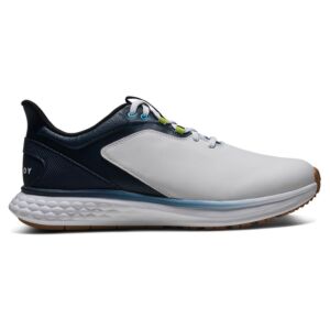 Footjoy Mens Pulse Golf Shoes - White/Gum/Navy - UK 10