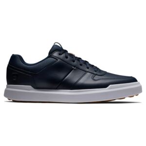Footjoy Mens Contour Casual Golf Shoes - Navy/White/Tan - UK 7