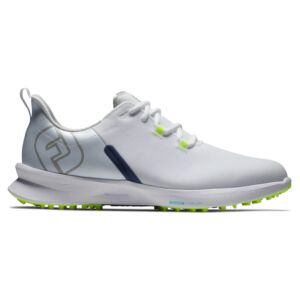 Footjoy Mens FJ Fuel Sport Golf Shoes - White/Navy/Green - UK 8.5