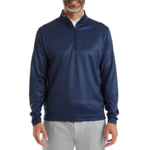 Footjoy Mens Nautical Flag Tonal Chill Out Wicking Pullover Golf Sweater