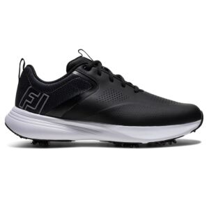 Footjoy Mens Qualifier Golf Shoes - Black/White/Grey - UK 7