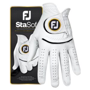 Footjoy Mens StaSof All-Climate Grip Breathable Comfy Leather Golf Glove