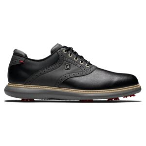 Footjoy Mens 2026 FJ Traditions Spiked Golf Shoes - Black - UK 8.5