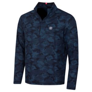 G/Fore Mens Brushed Back Tech Terry 1/4 Zip Stretch Golf Pullover Sweater