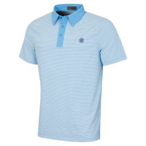 G/Fore Mens Feeder Stripe Fine Tech Jersey Wicking Golf Polo Shirt