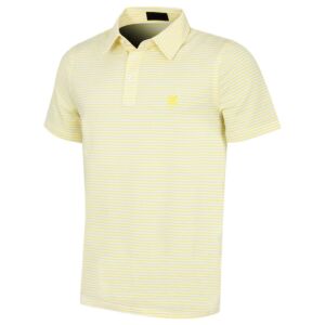 G/Fore Mens All Play Stripe Stretch Wicking Soft Golf Polo Shirt