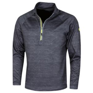 Island Green Mens Raglan Sleeve Sweater - Charcoal Marl/Lime - XXL