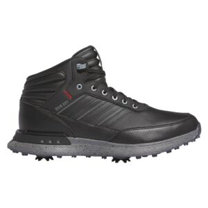 adidas Golf Mens S2G Boots - Core Black/Iron Metallic/Scarlet - UK 8