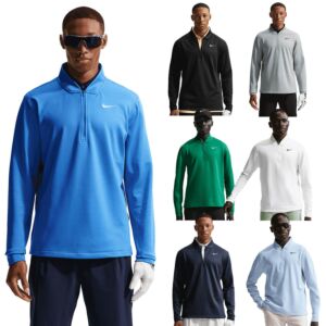 Nike Mens 2026 Velocity Therma-Fit Stretch Fabric 1/2 Zip Golf Sweater
