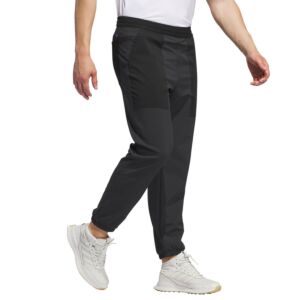 adidas Golf Mens Go-To Warm Hybrid Woven Knit Elasticated Sweatpants