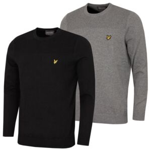 Lyle & Scott Mens 1874 Crew Neck Pullover Lightweight Golf Sweater