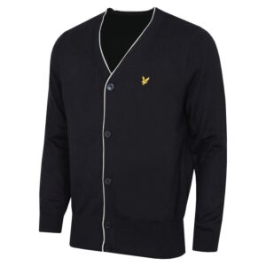 Lyle & Scott Mens Golf Lightweight Regular Fit Knitted Golf Cardigan
