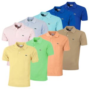 Lacoste Mens Classic Cotton L1212 Short Sleeve Polo Shirt