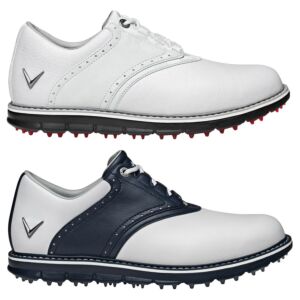 Callaway Golf Mens M597 LUX Leather Upper Spikeless Cushioned Golf Shoes