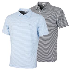 Peter Millar Mens 2026 Stripe Stretch Wicking 4 Way Golf Jersey Polo Shirt